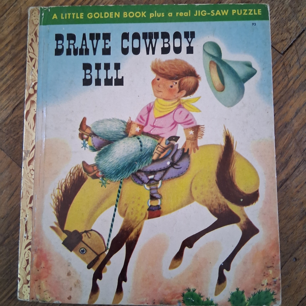 Brave Cowboy Bill Puzzle Little Golden Book